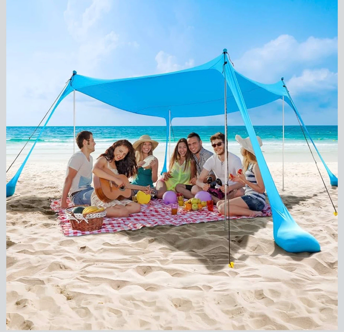 Brand New! Beach Tent Sun Shelter 10 x 10 FT