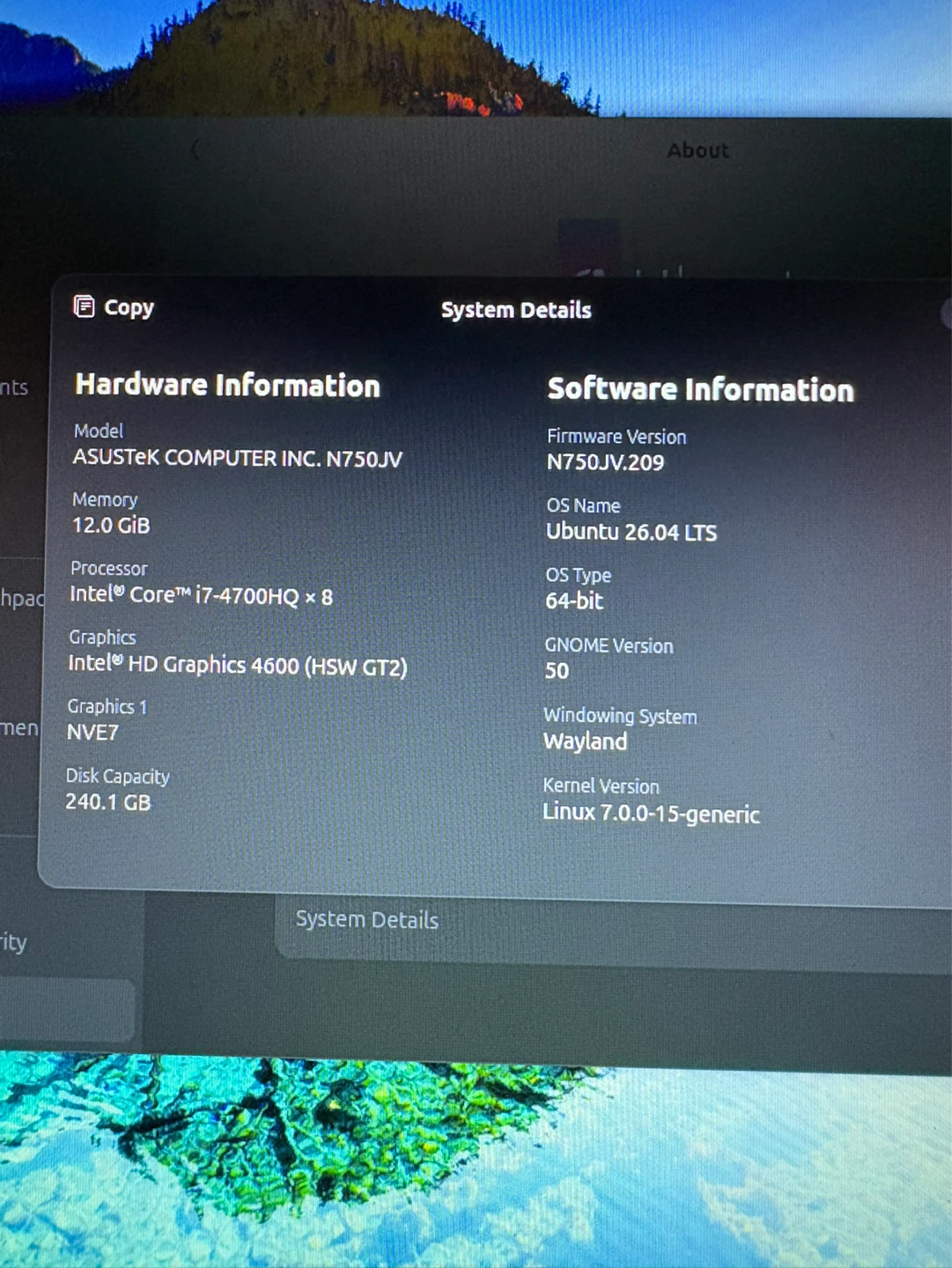 ASUS N750JV Laptop - Intel Core i7, 12GB RAM, 240GB SSD - photo 3