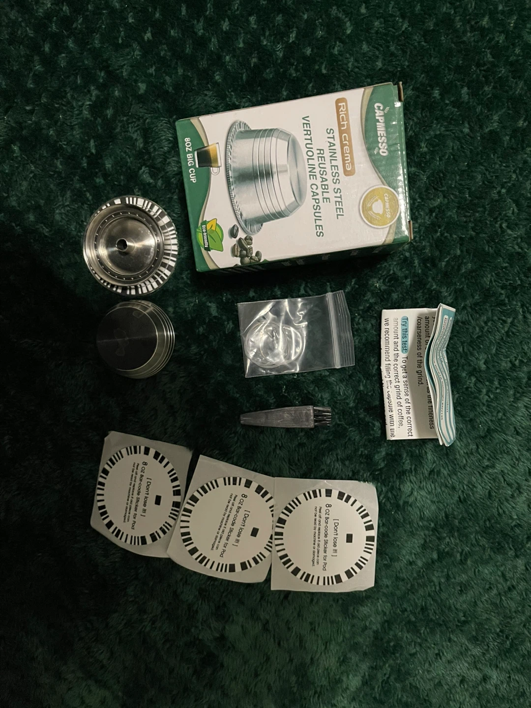 Stainless steel reusable vertuoline coffee capsule
