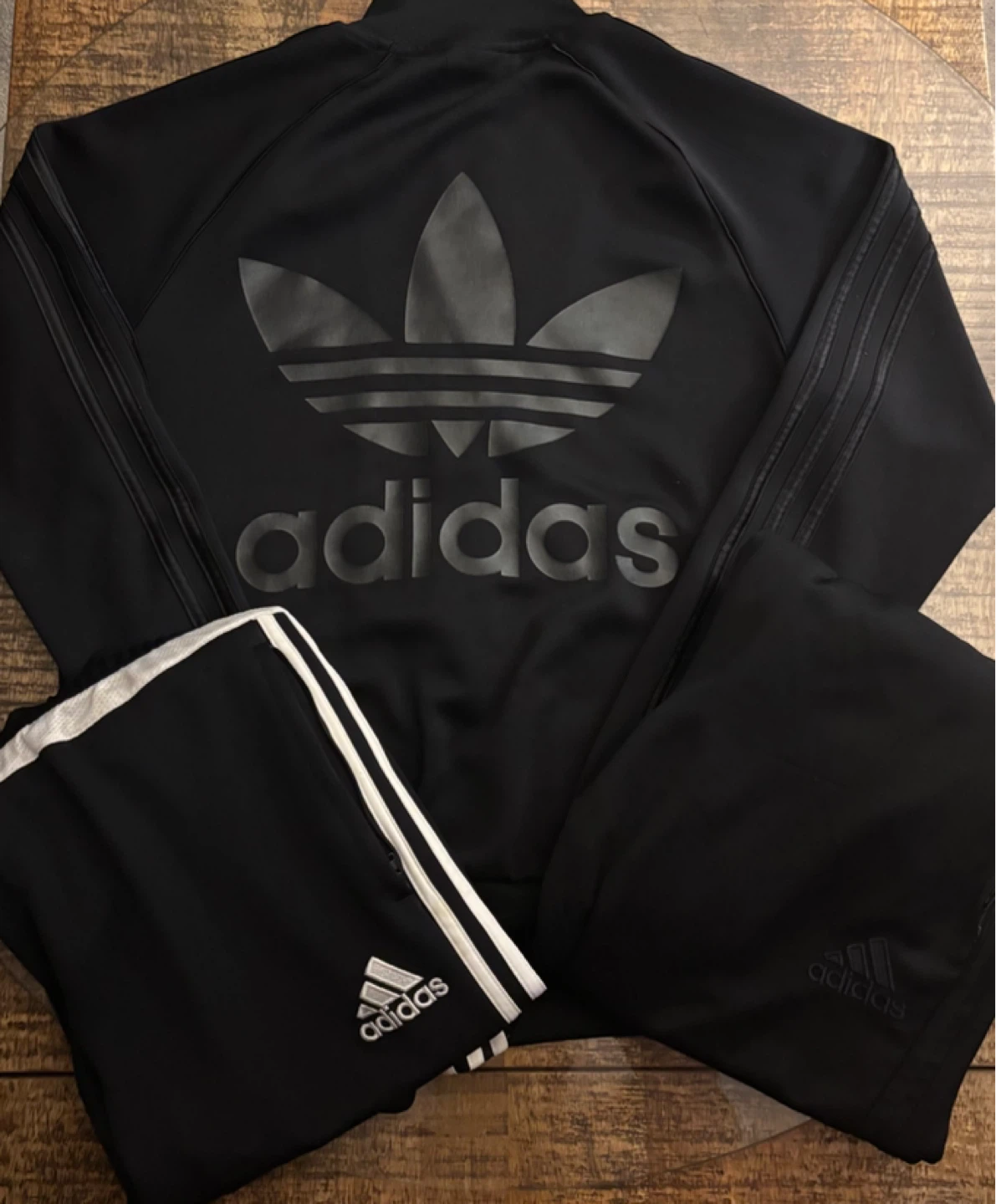 Adidas Tracksuit Set - Black / Black&White
