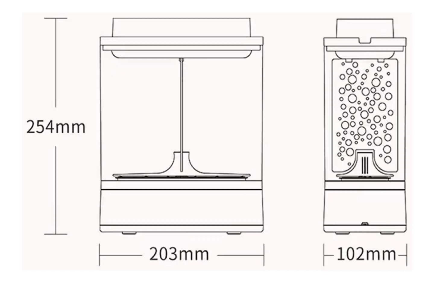 Mini Desktop Aquarium with Planter Top - photo 3