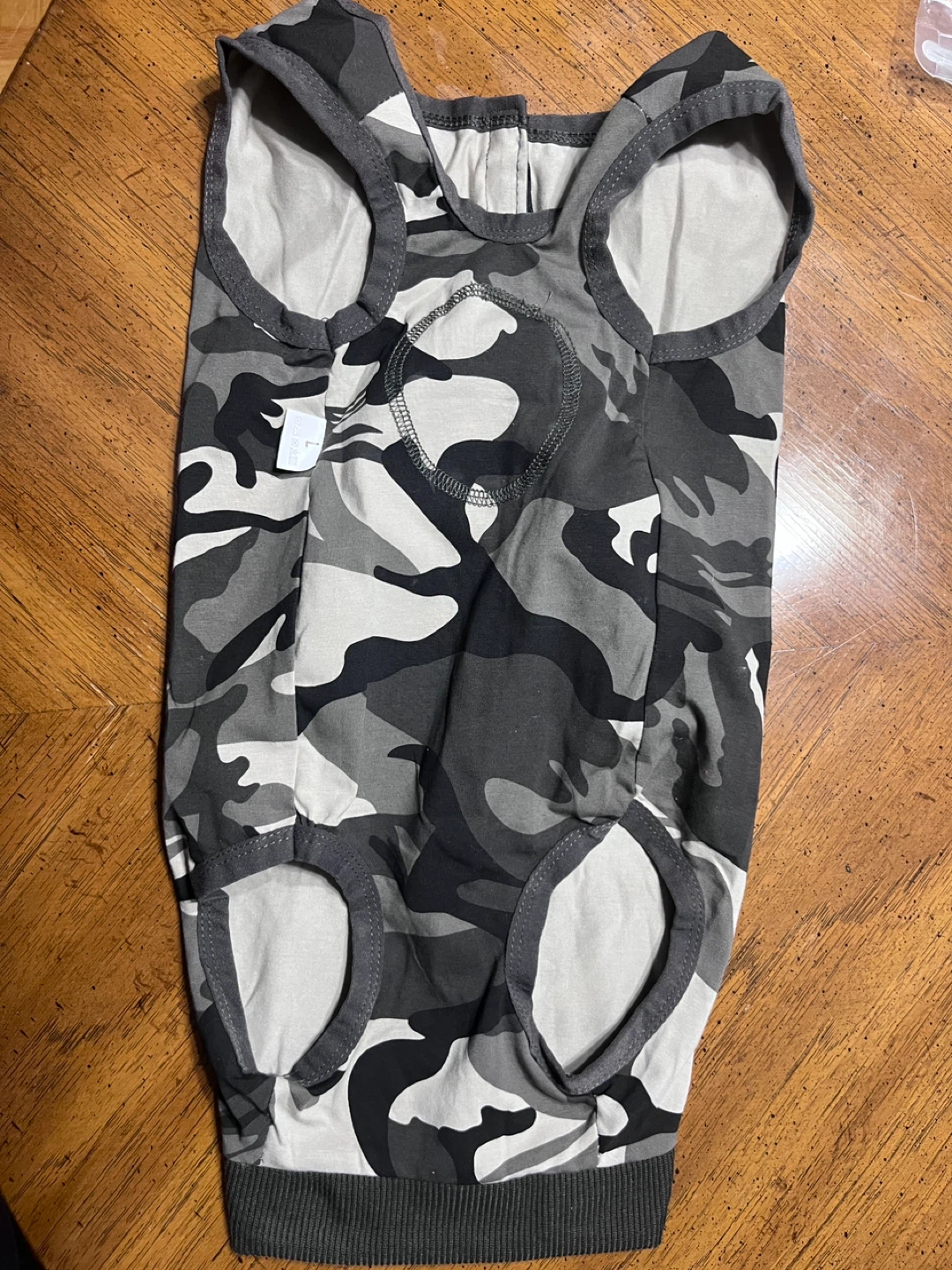 Pet Camouflage Sleeveless Shirt - Size Medium