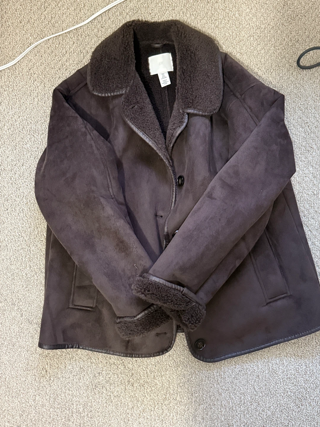 H&M Brown Suede Jacket - photo 3