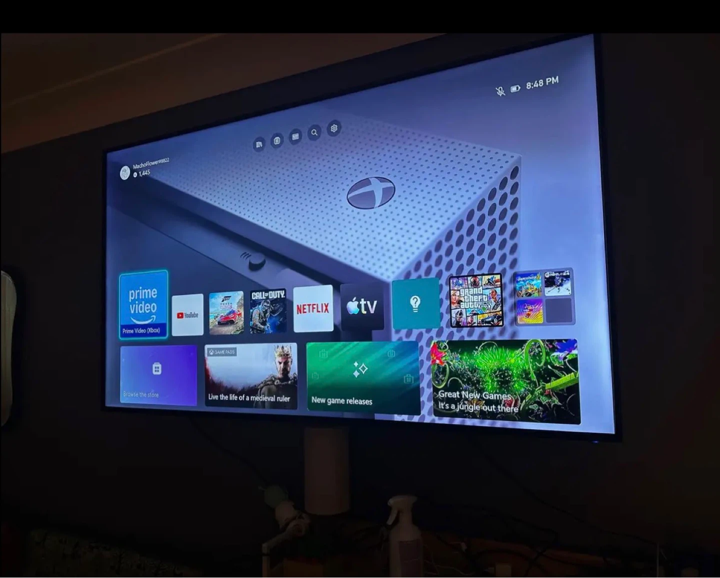 XL 67 inch RCA Smart Virtuoso TV + Wall Mount