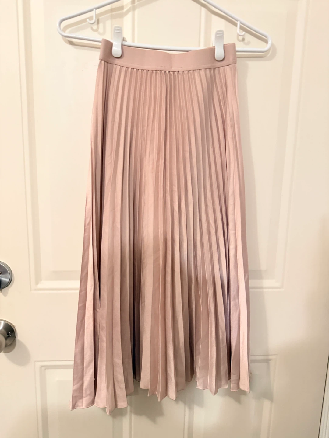 Pink Pleated Midi Skirt Size adjustable - photo 2