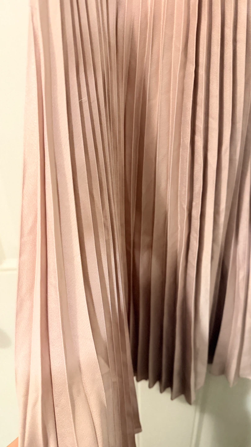 Pink Pleated Midi Skirt Size adjustable - photo 3
