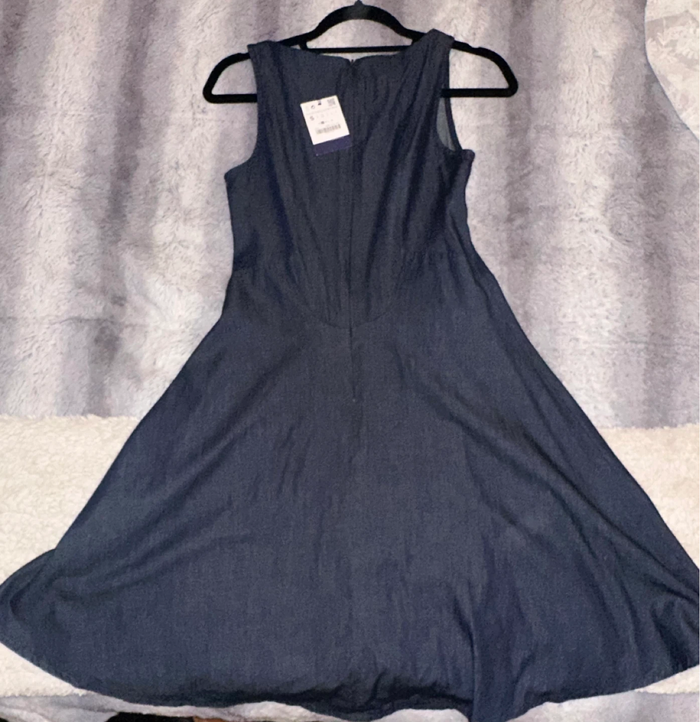 Zara Denim Fit & Flare Dress