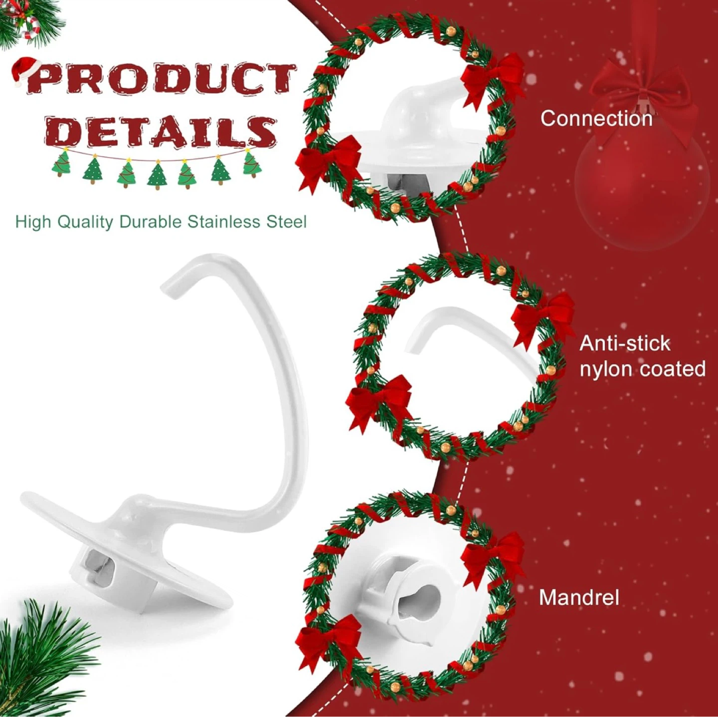 NEW - KitchenAid Mixer Dough Hook Attachment (4.5 QT) - photo 3