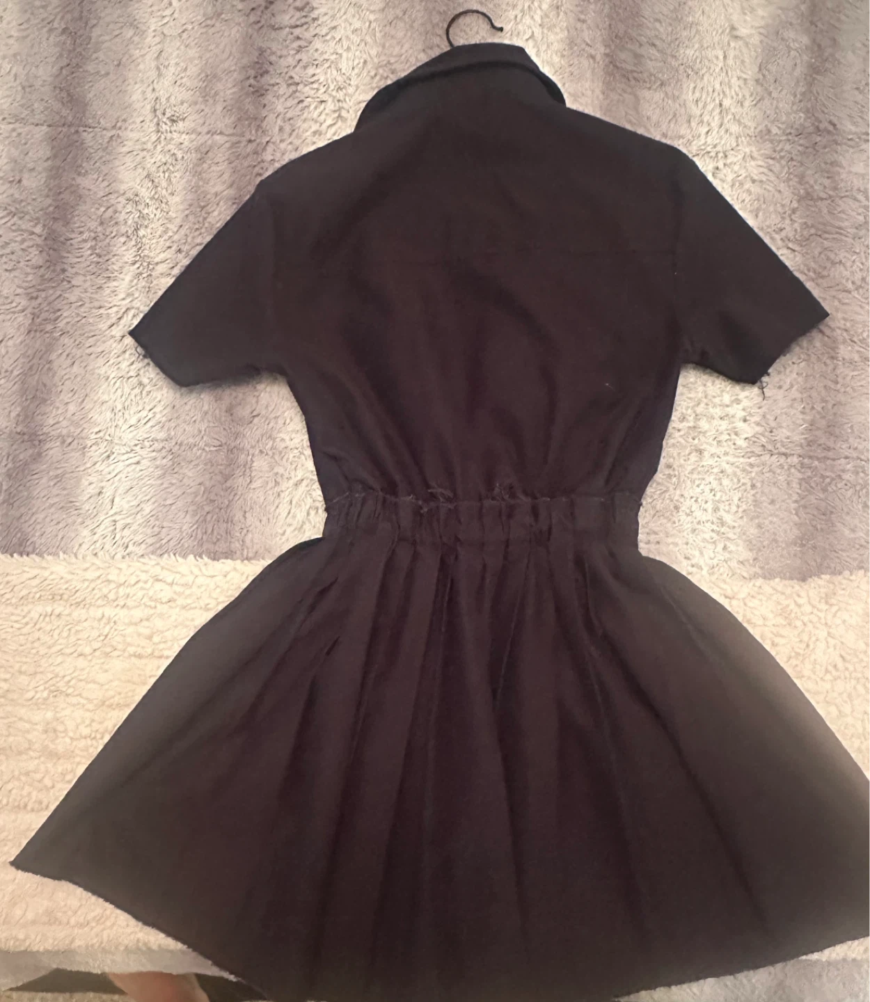 H&M Black Button-Up Skater Dress - photo 2