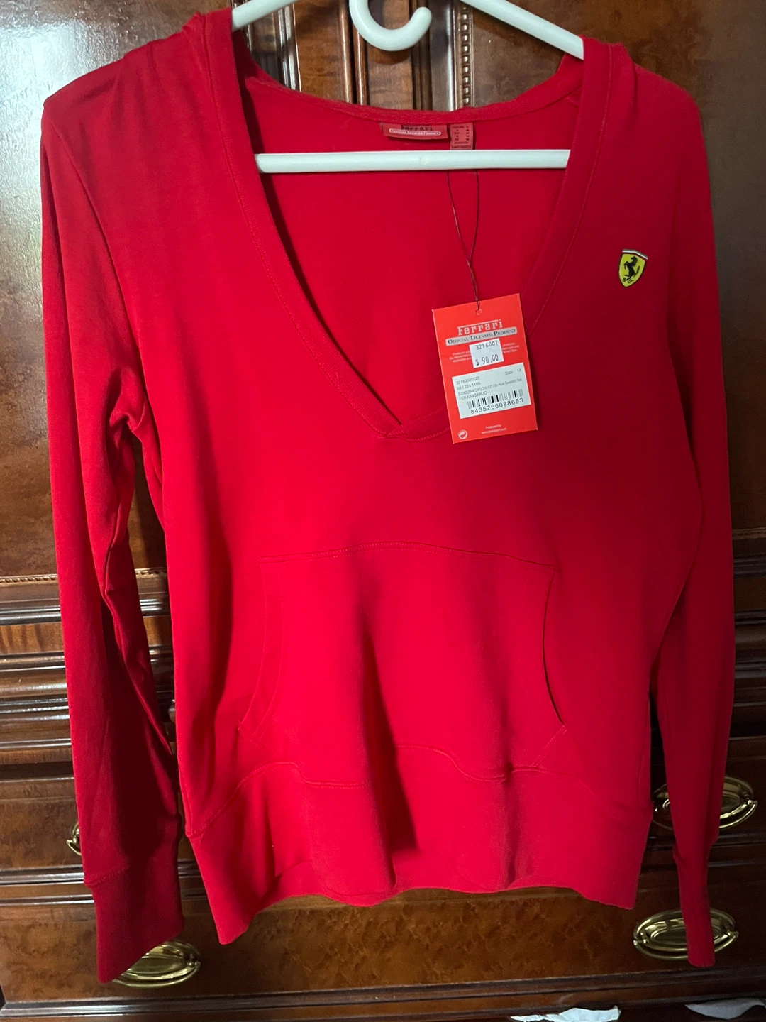 Ferrari Women's Red Hoodie