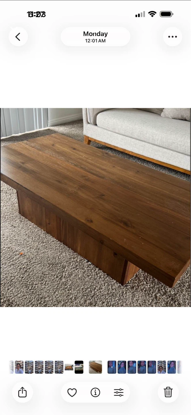 World Market Rectangular Wood Coffee Table - photo 2