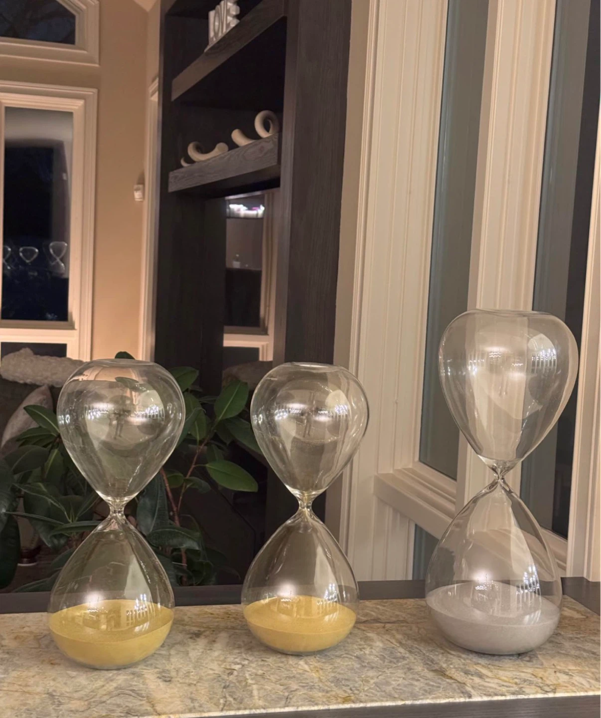 Glass Hourglass Set