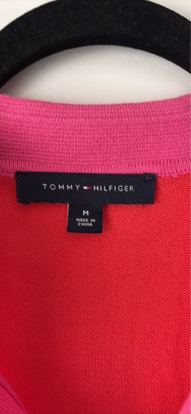 NWOT sz M Tommy Hilfiger Colour Block Polo Sweater - Medium - photo 3