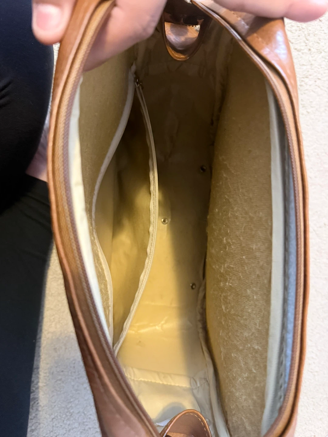 Samsonite Brown Faux Leather Messenger Bag - photo 4