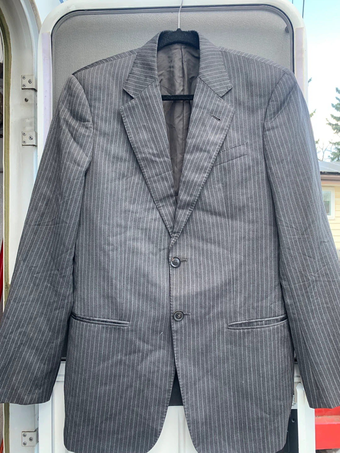 Armani Collezioni Pinstripe Suit Jacket