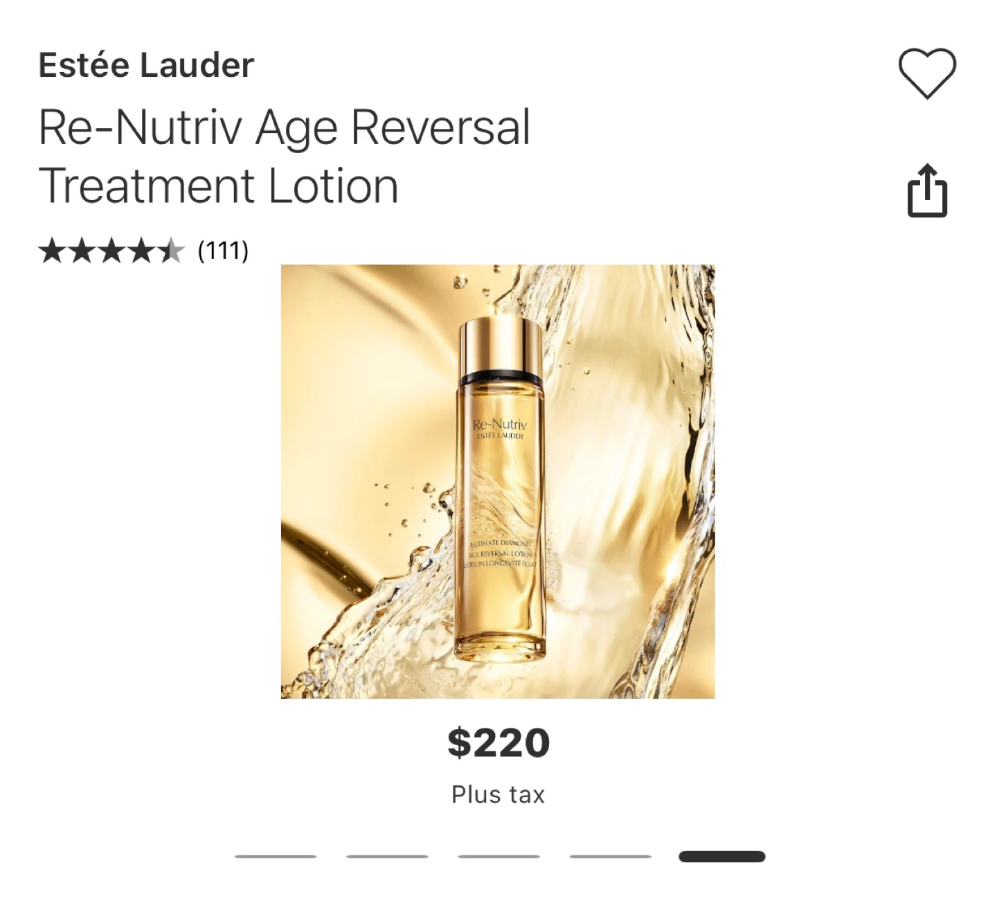 Estée Lauder Re-Nutriv Age Reversal Diamond Lotion 200ml - photo 2