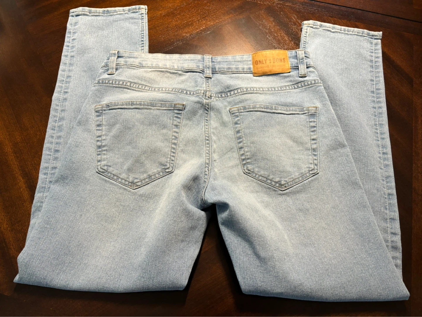 Men’s ONLY SONS Light Wash Denim Jeans - photo 2