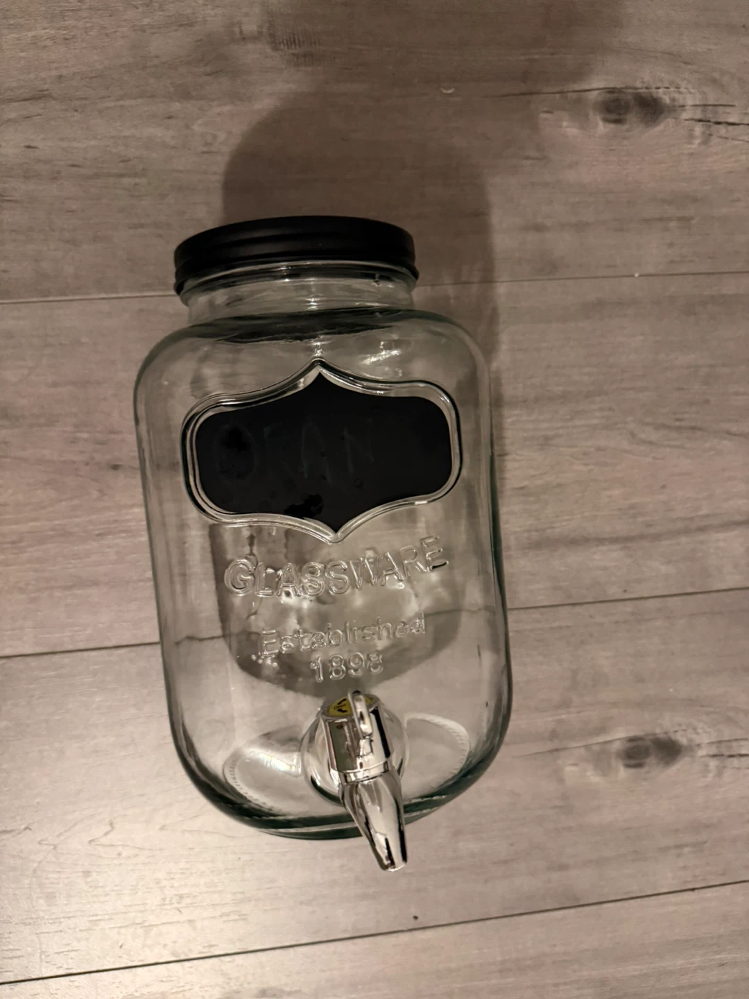 Glass Beverage Dispenser with Spigot