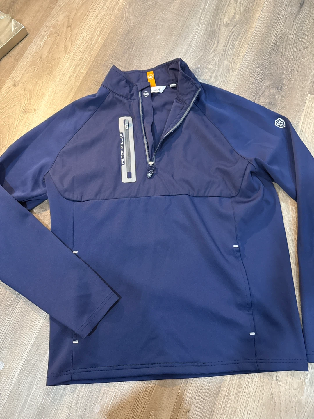 Peter Millar Men's Navy 1/4 Zip Pullover Sweatshirt Size M
