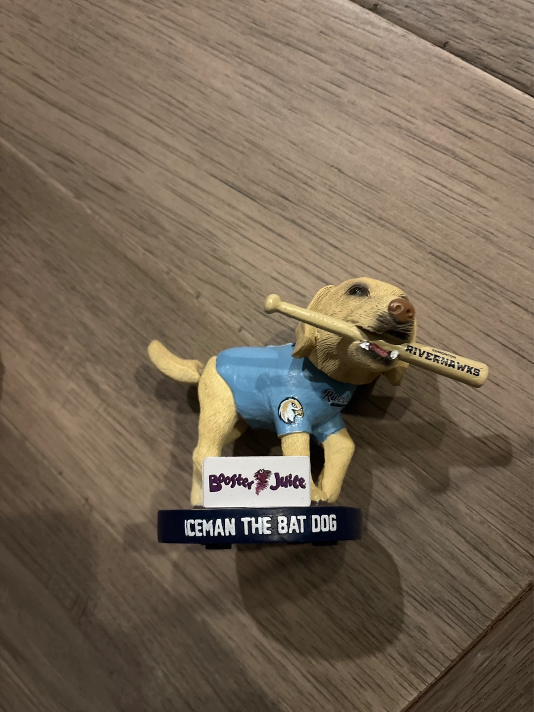 Edmonton Riverhawks - Iceman The Bat Dog Bobblehead - photo 2