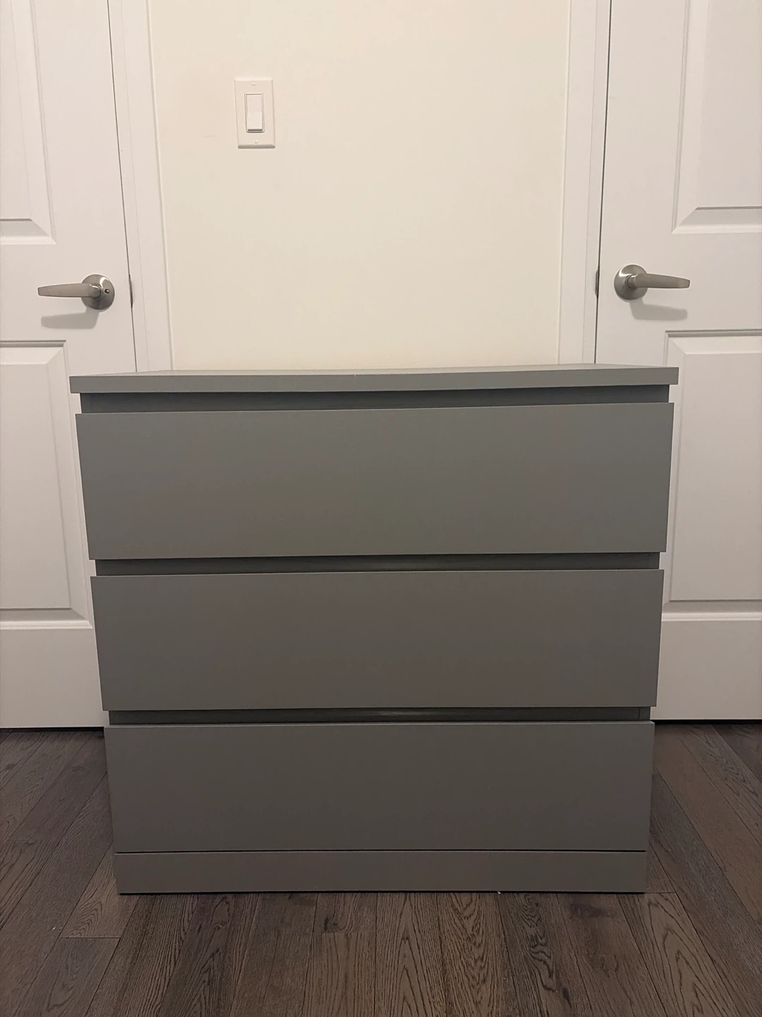 FREE Grey IKEA 3-Drawer Dresser (Must Pick Up from 3rd Floor)