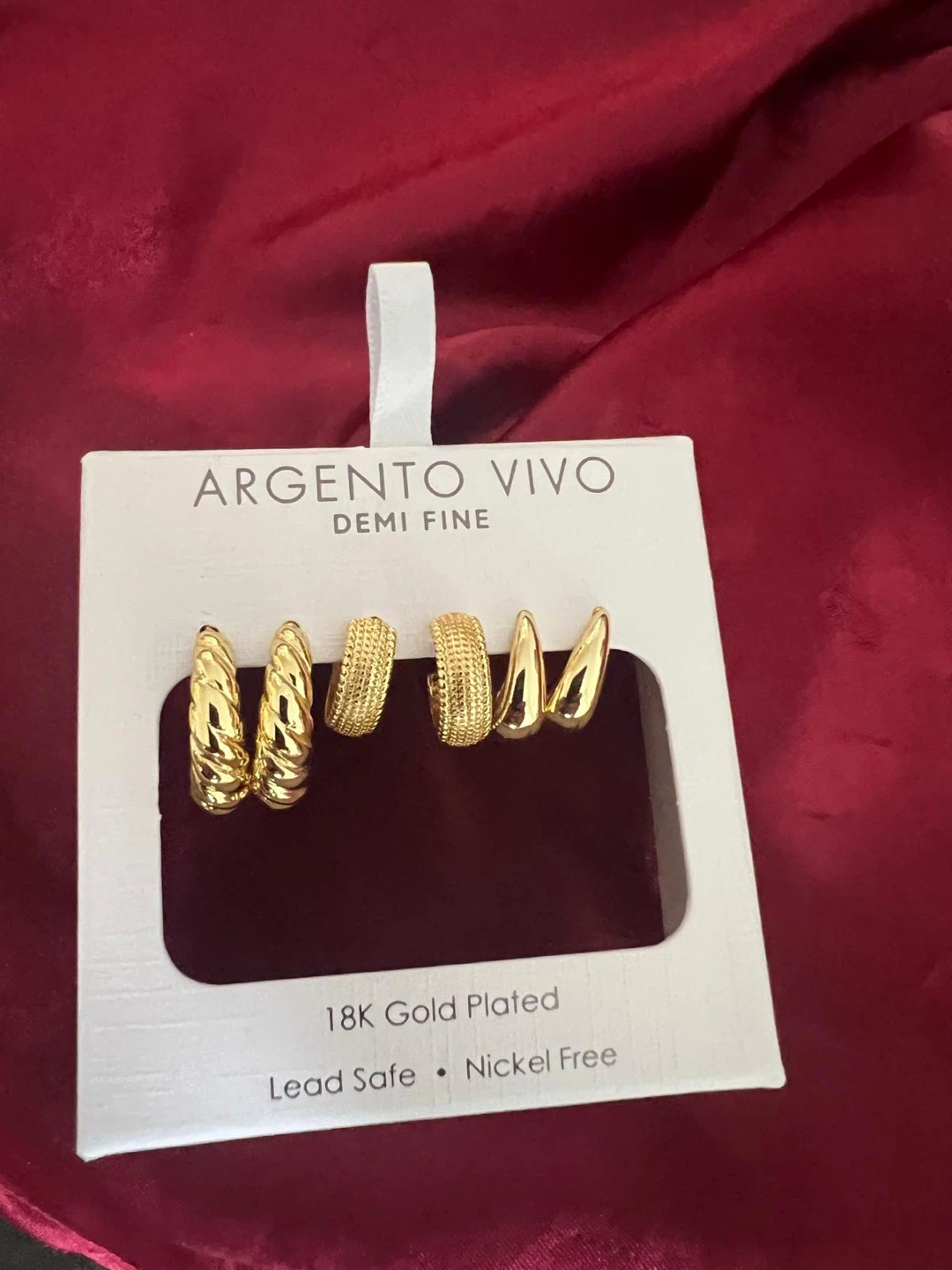 Jewellery Bundle:Gold-Plated earrings, Silver Ring & Pendant - photo 2