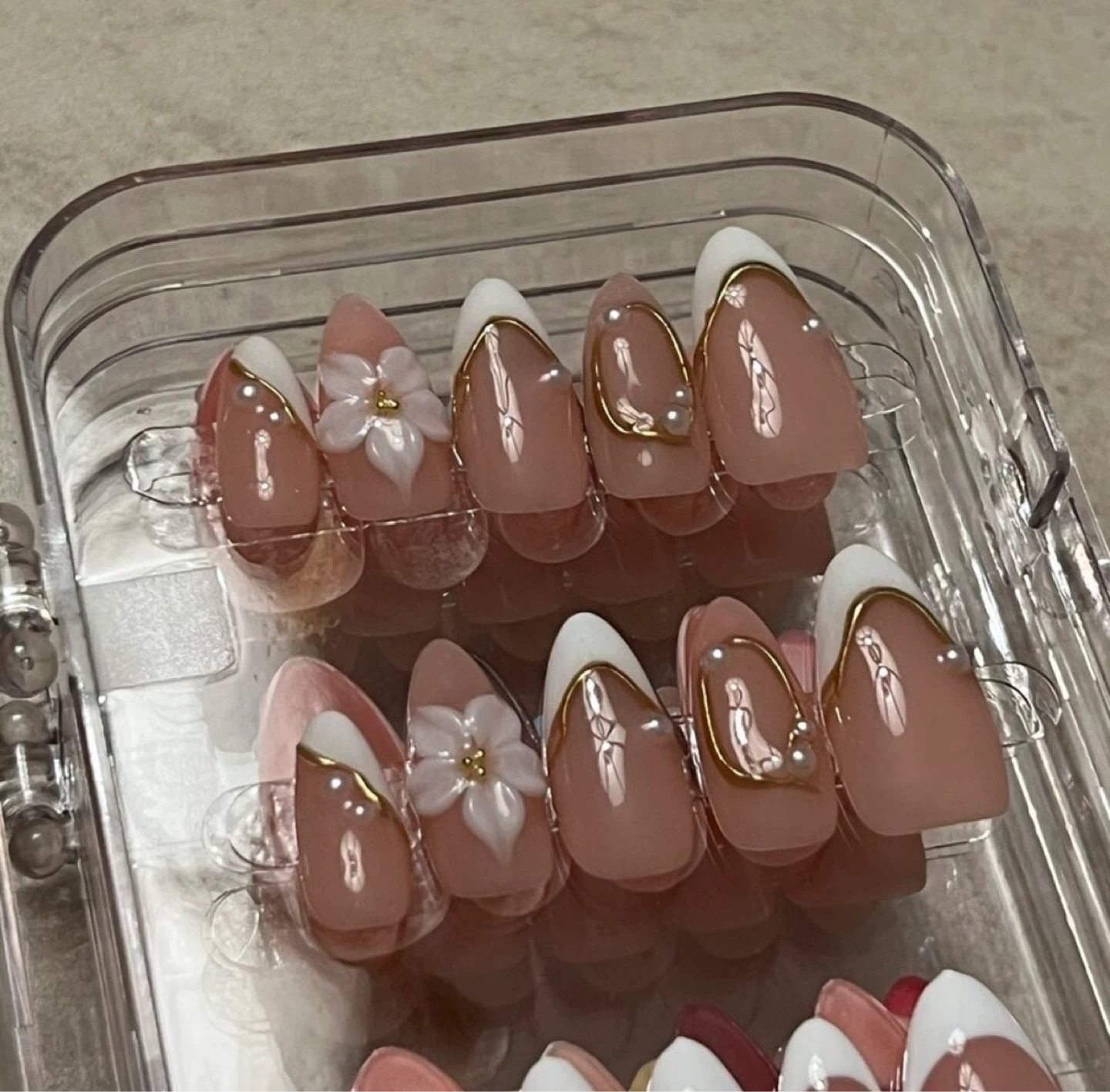 Press-On Nails Set - Almond Shape, Various Designs - photo 2