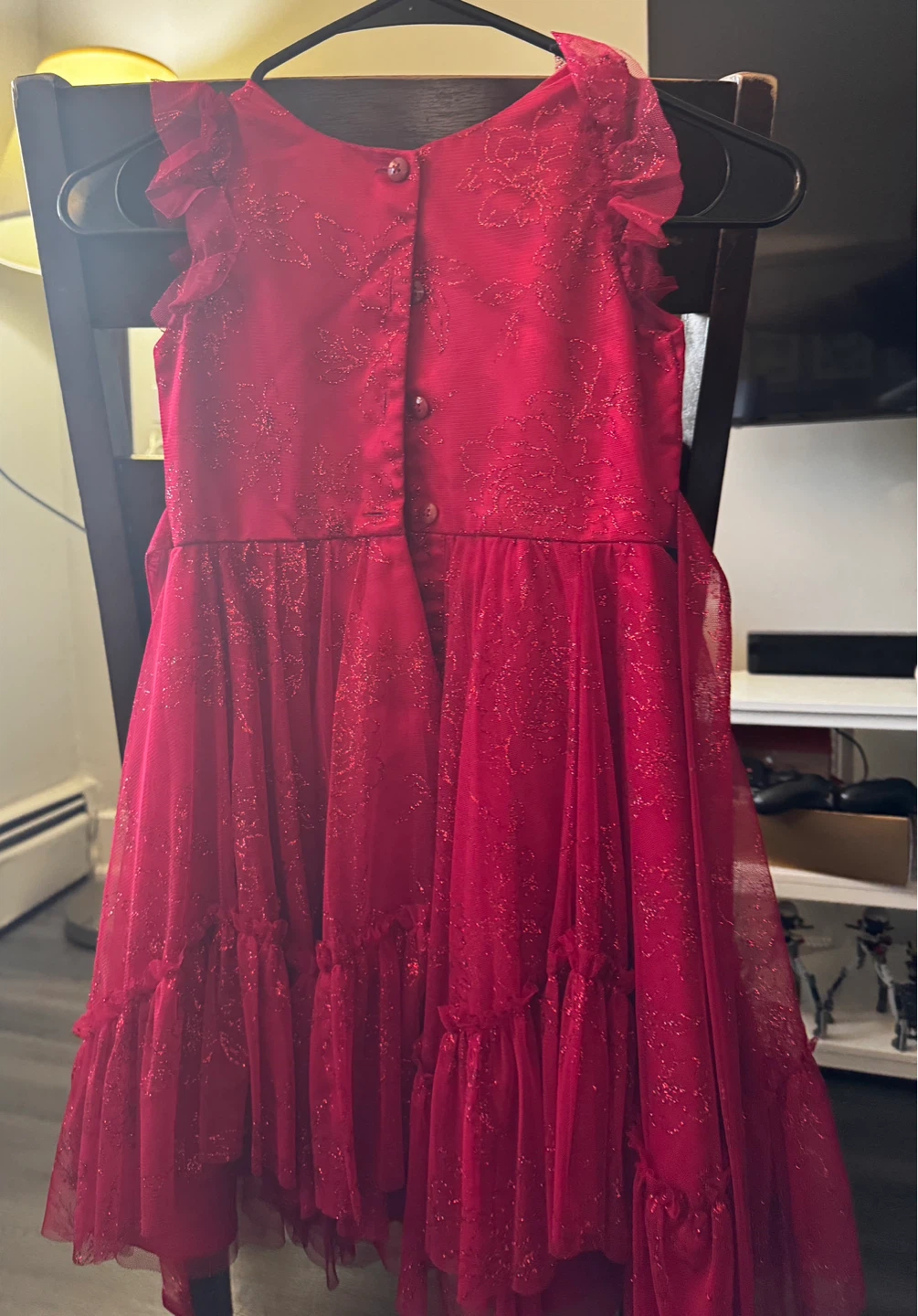 Jona Michelle Red Sparkly Dress - Size 6 - photo 3