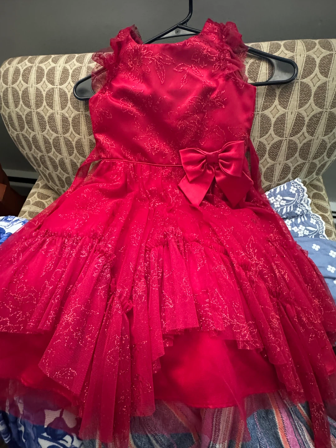 Jona Michelle Red Sparkly Dress - Size 6 - photo 2