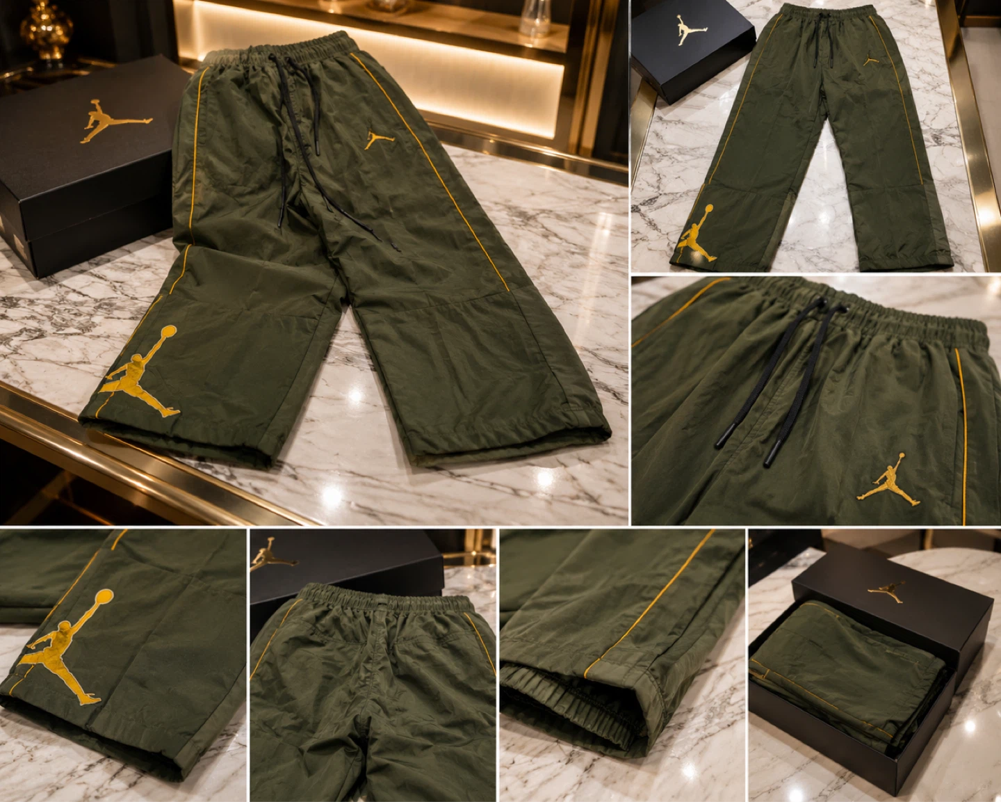 Jordan Brand Track Pants - Olive Green - photo 3