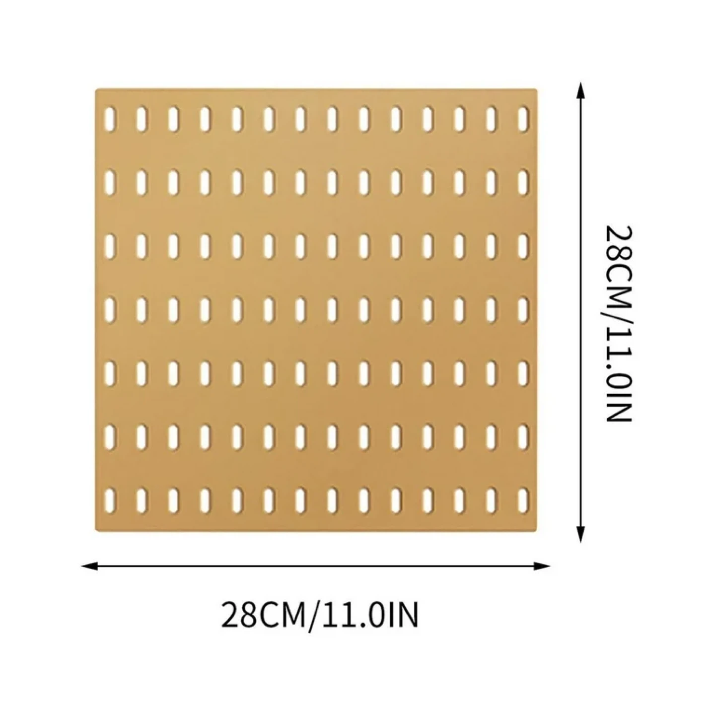 Wheat Straw Color Hole Board - 28cm Square - photo 2