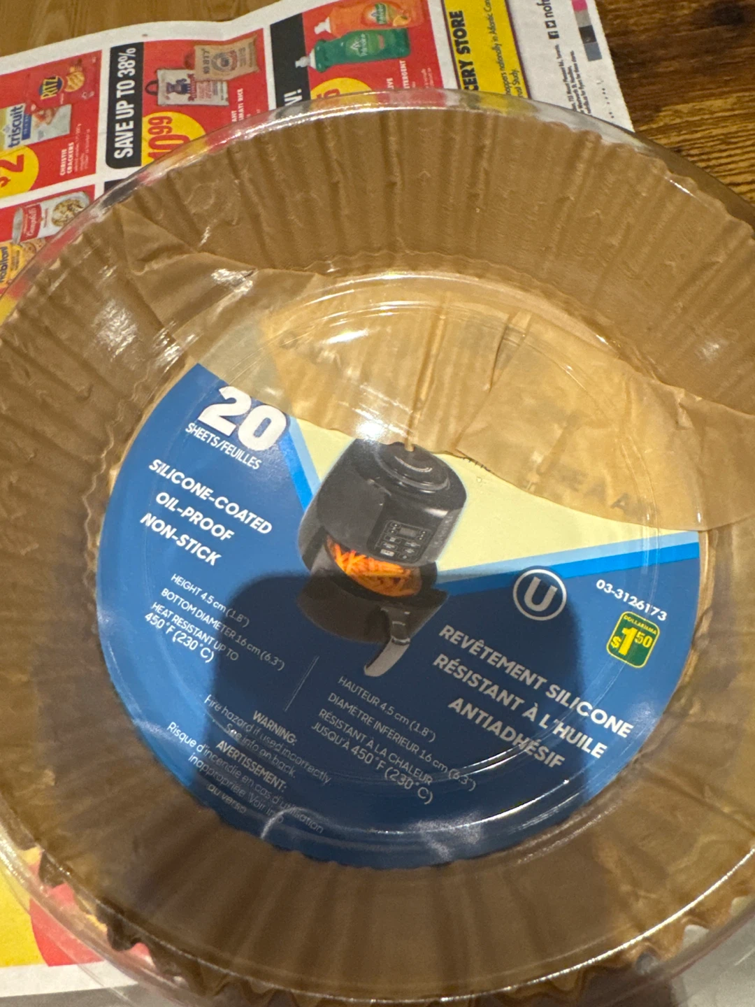 20 Silicone-Coated Non-Stick Air Fryer Liners