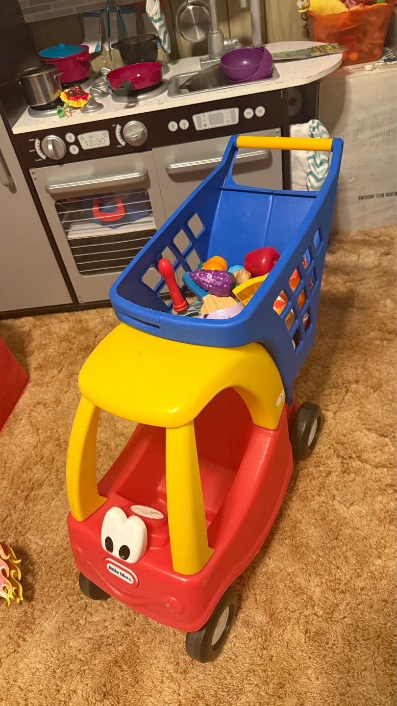 Little Tikes Toy Shopping Cart with Food check more pictures