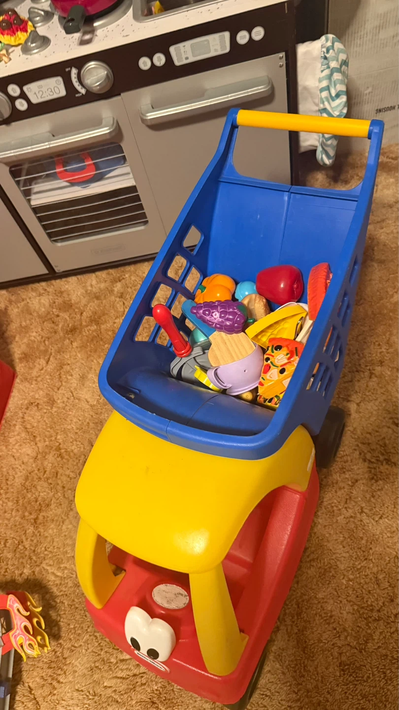 Little Tikes Toy Shopping Cart with Food check more pictures - photo 3