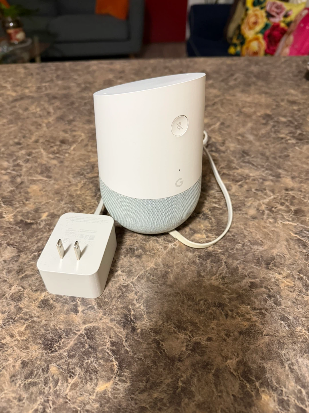 Google Home Smart Speaker with Power Adapter - photo 2
