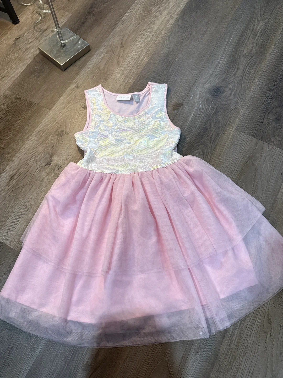 The Children's Place Pink Sequin Tulle Dress Size 7/8