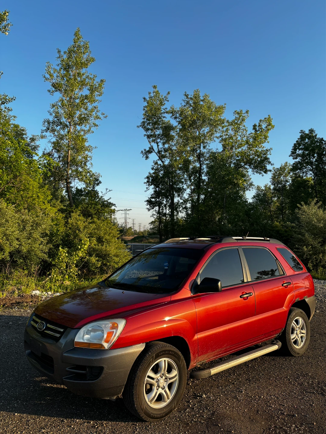 Red Kia Sportage EX 4WD SUV - photo 2