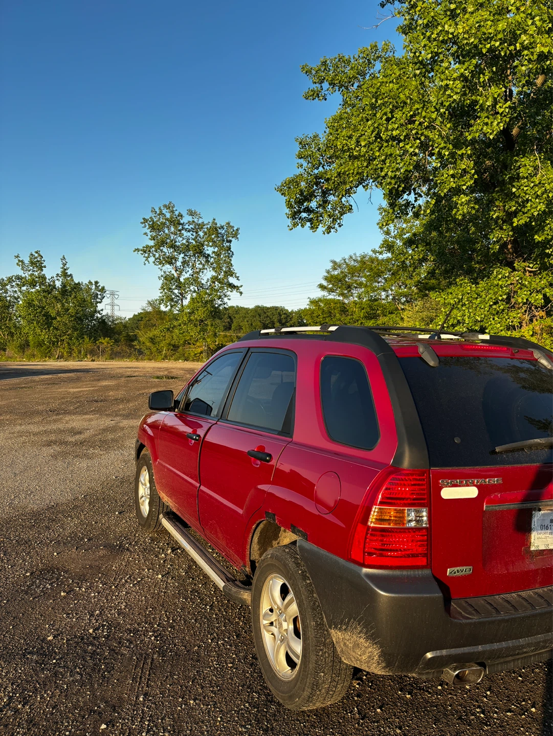 Red Kia Sportage EX 4WD SUV - photo 5