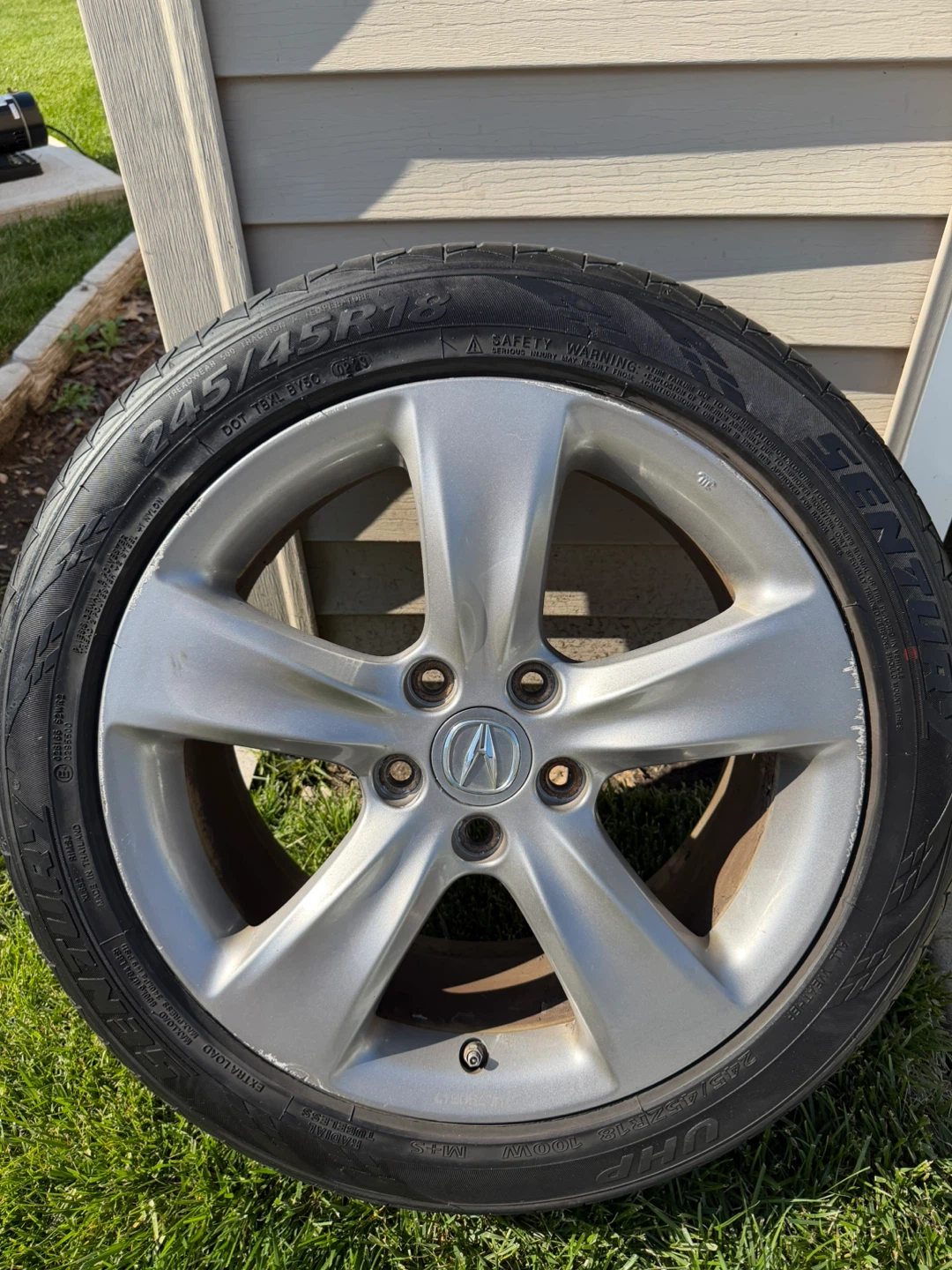 Acura TL 245/45R18 Wheel and Tire 5x120