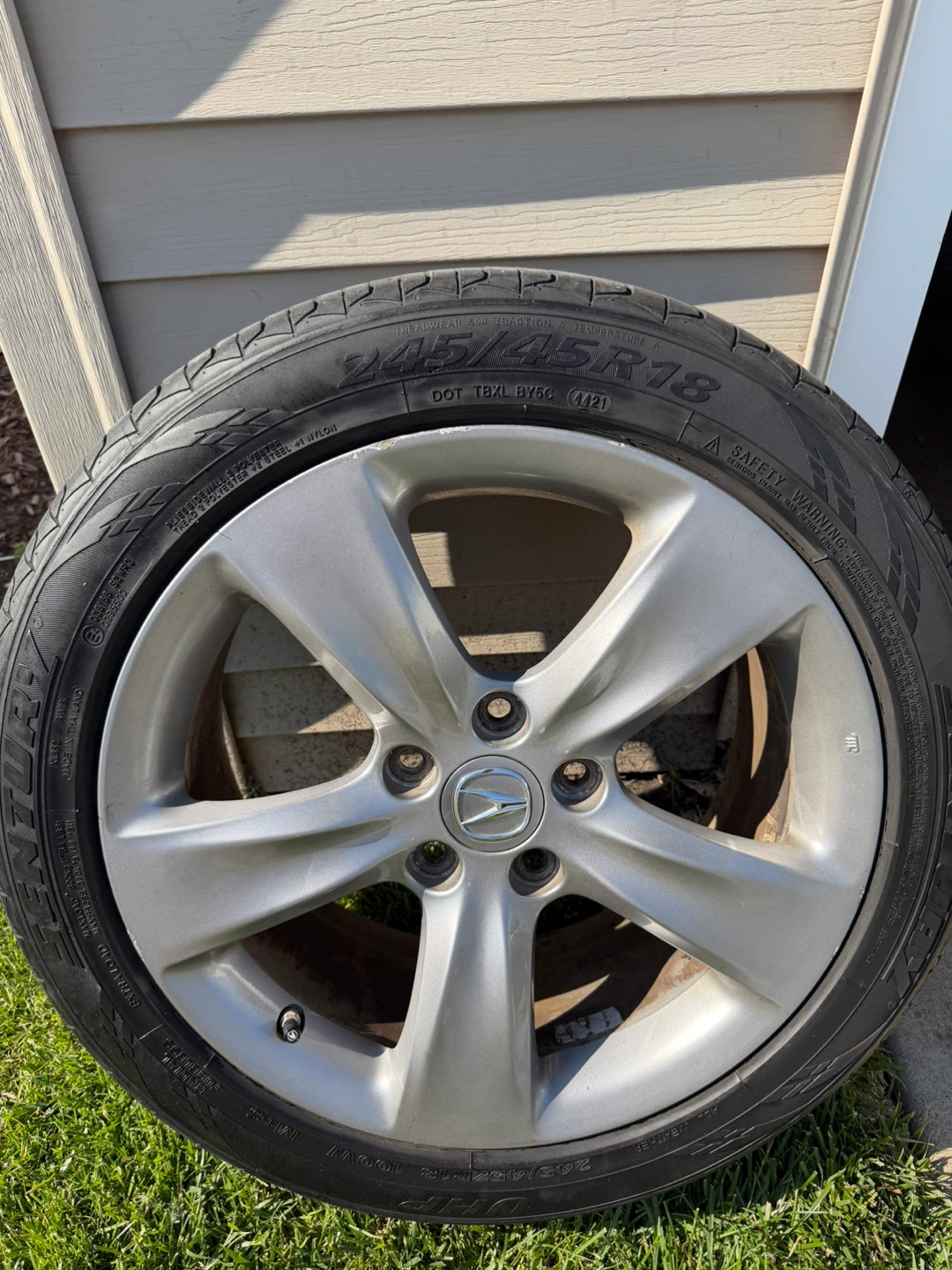 Acura TL 245/45R18 Wheel and Tire 5x120 - photo 3