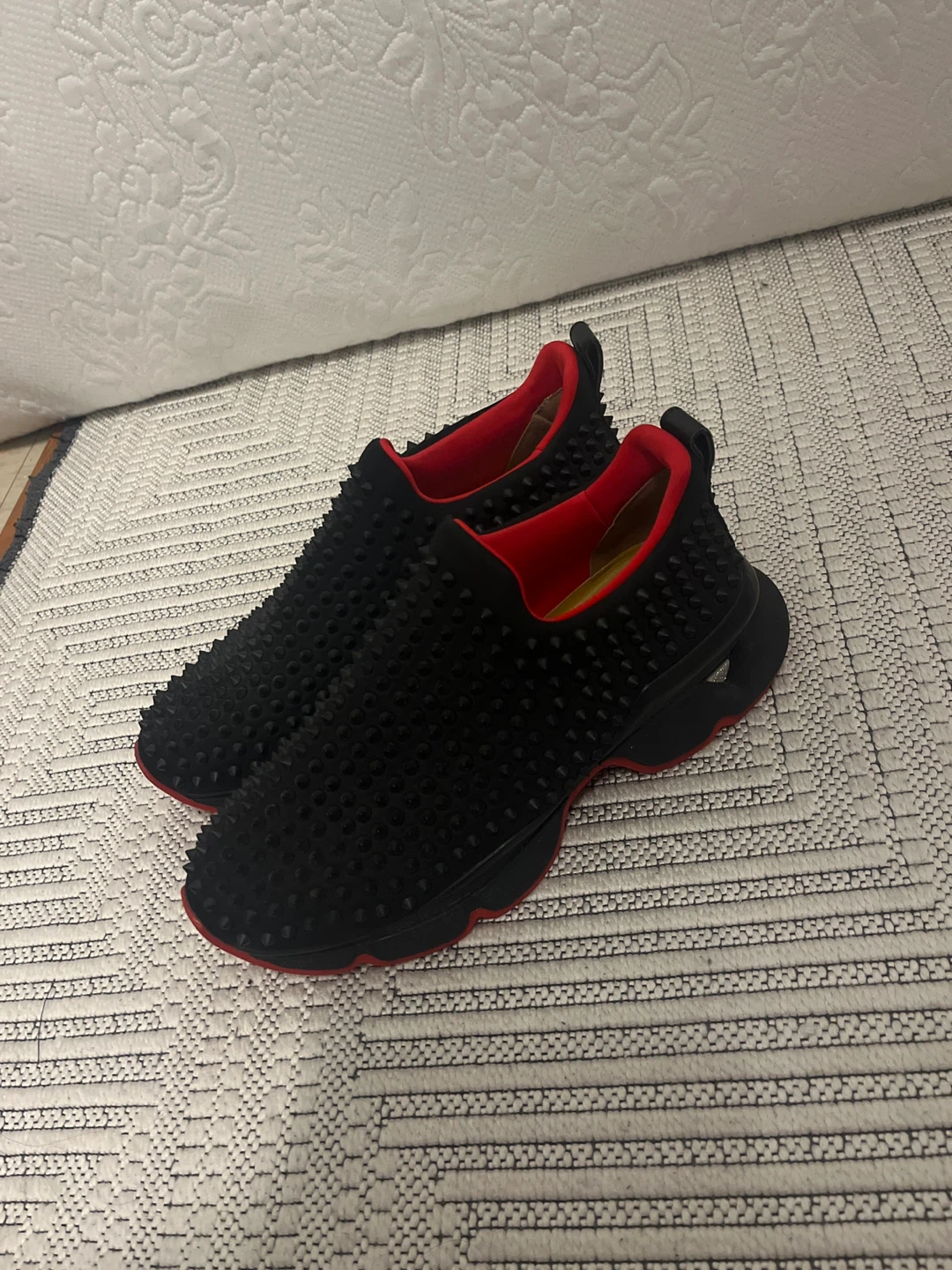 Christian Louboutin Spike Slip-On Sneakers - photo 2