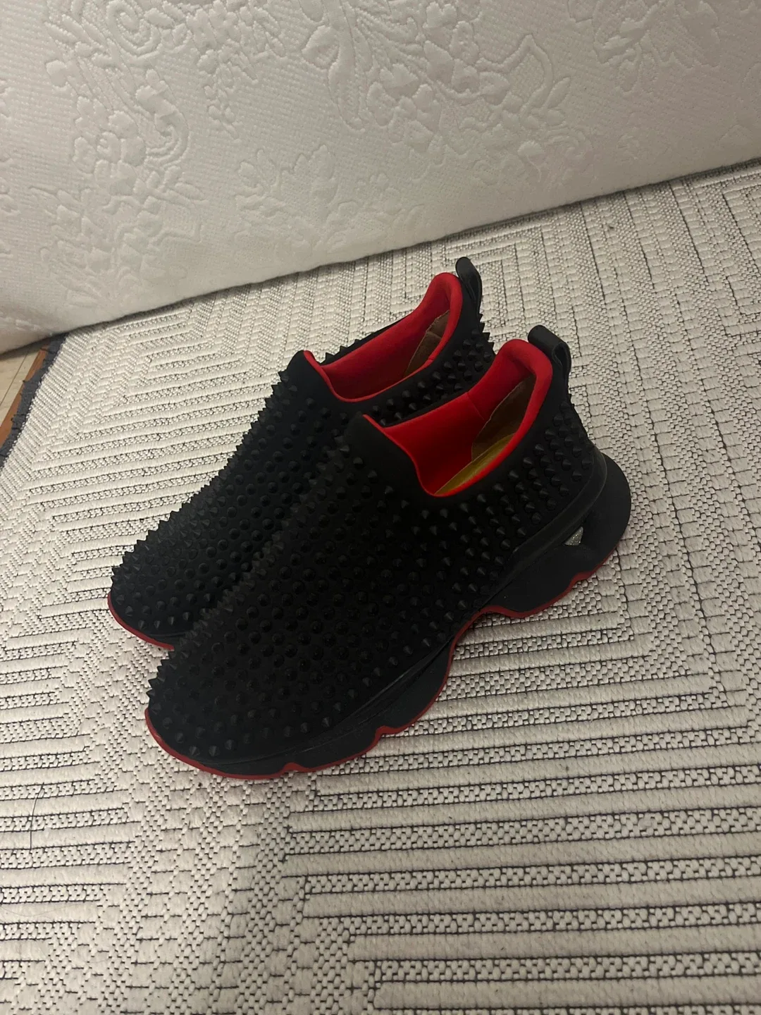 Christian Louboutin Spike Slip-On Sneakers - photo 2
