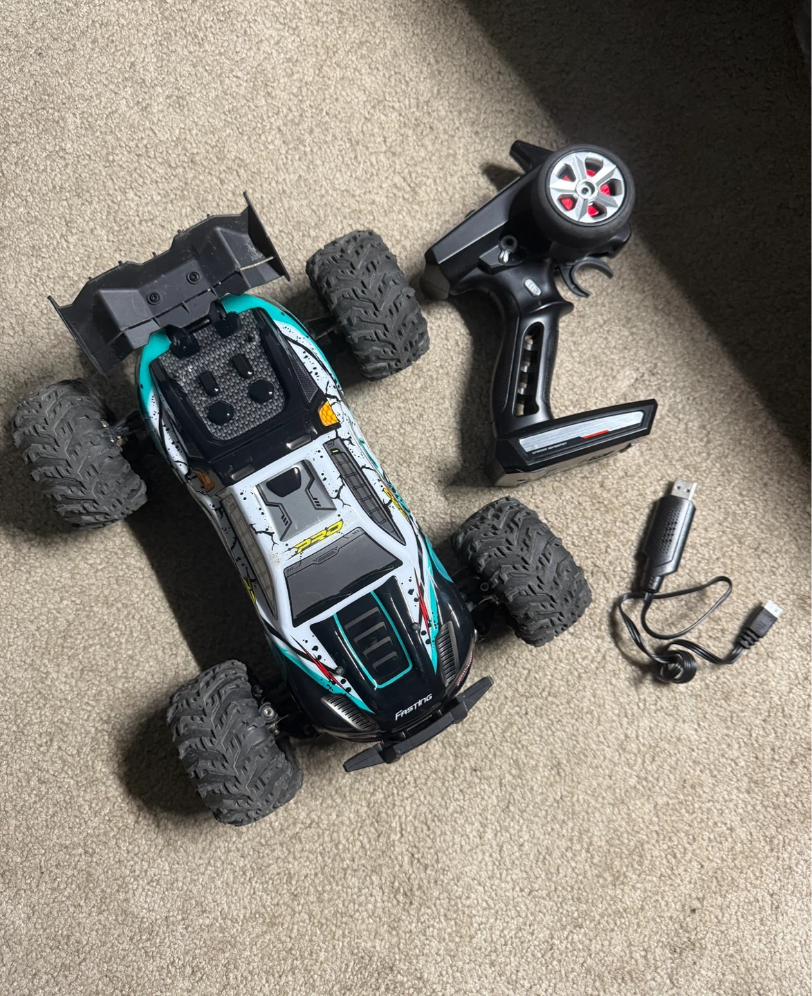 FAST RC Monster Truck with Remote and Charger