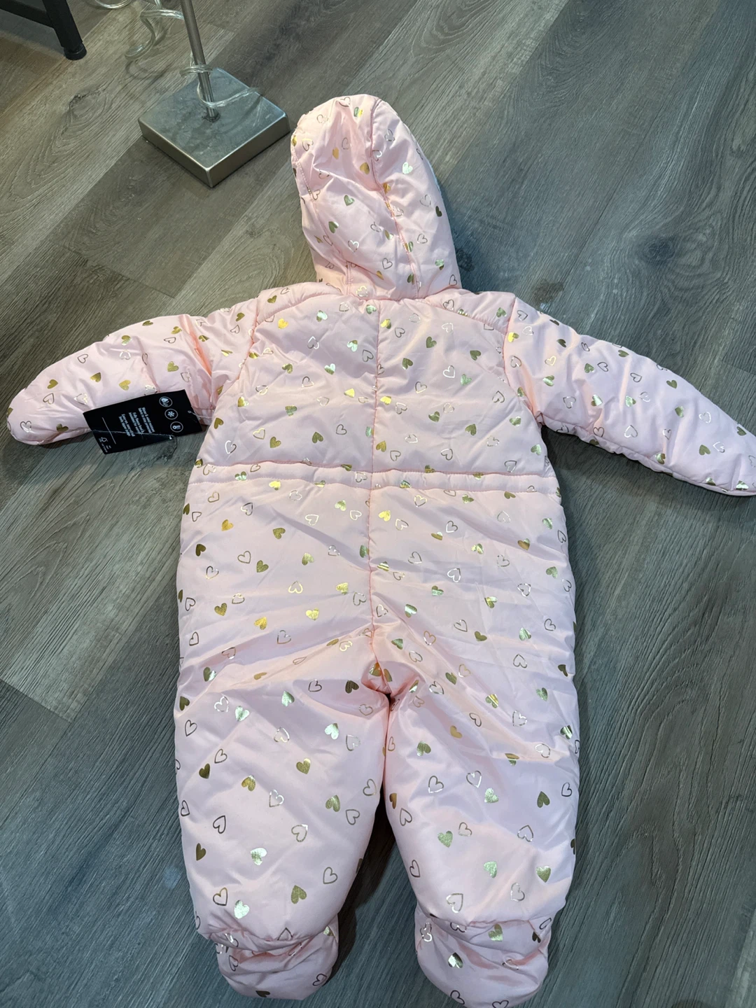 The Children's Place Pink Heart Snowsuit - Size 3T - photo 4