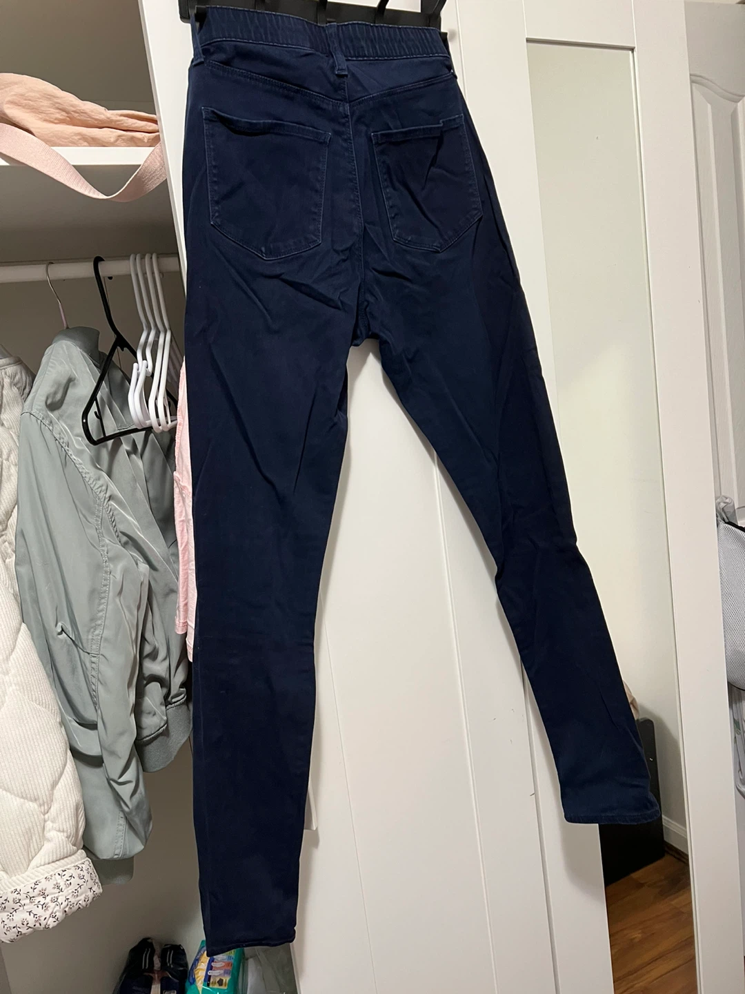 Navy Blue Slim Fit Jeans - photo 4