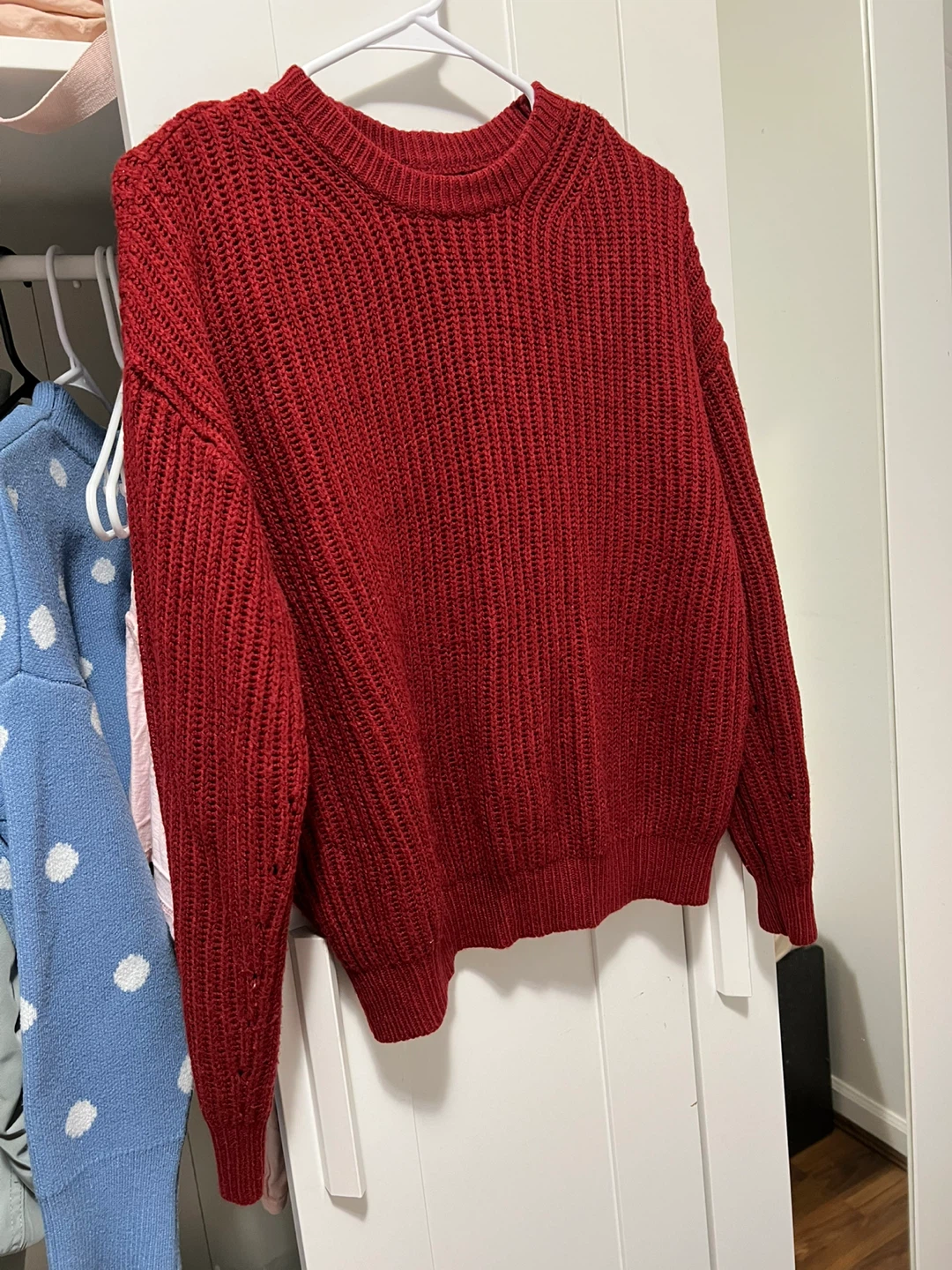 Blue polka dot sweater - photo 2