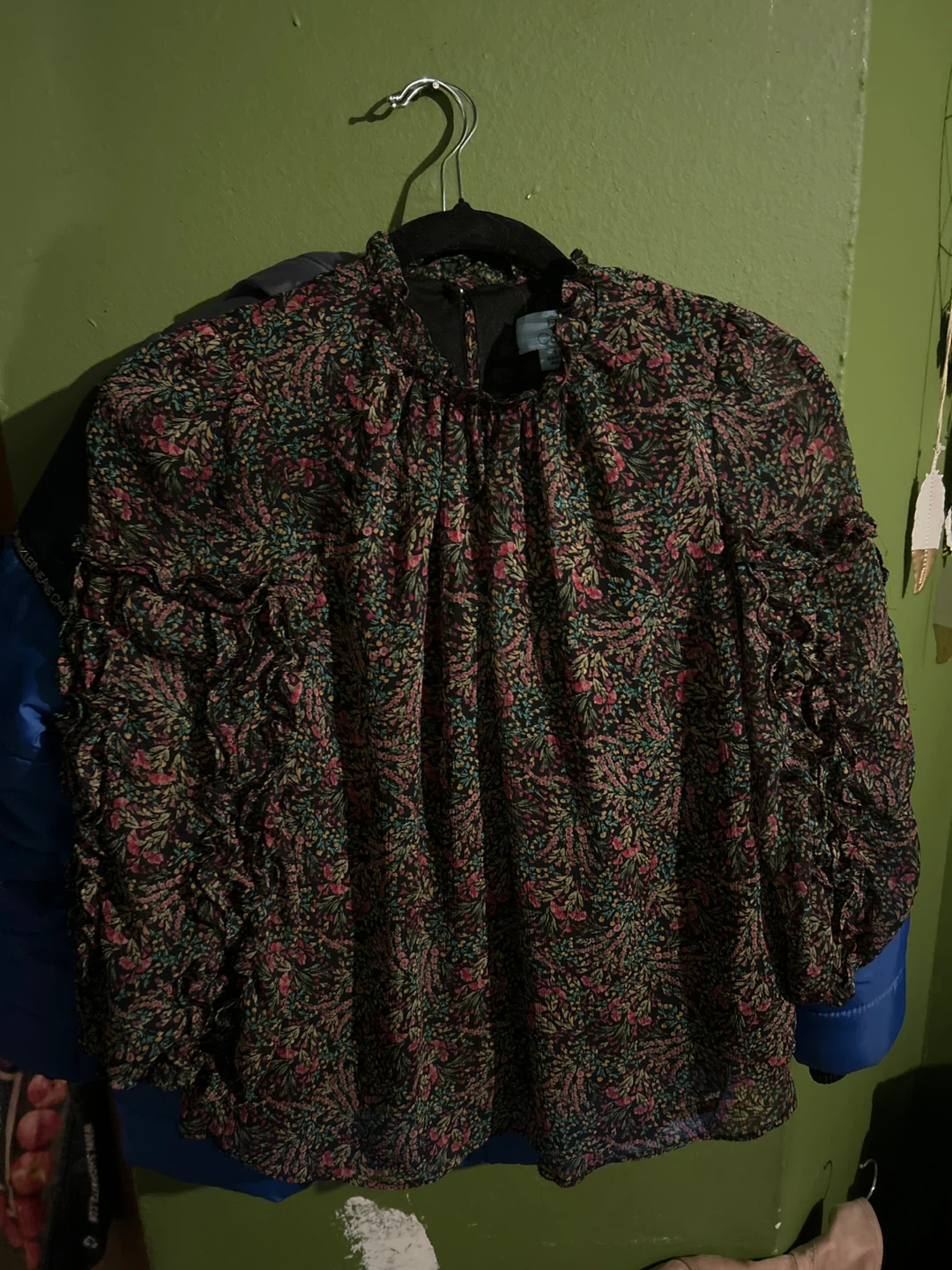 CeCe Floral Print Top Size S