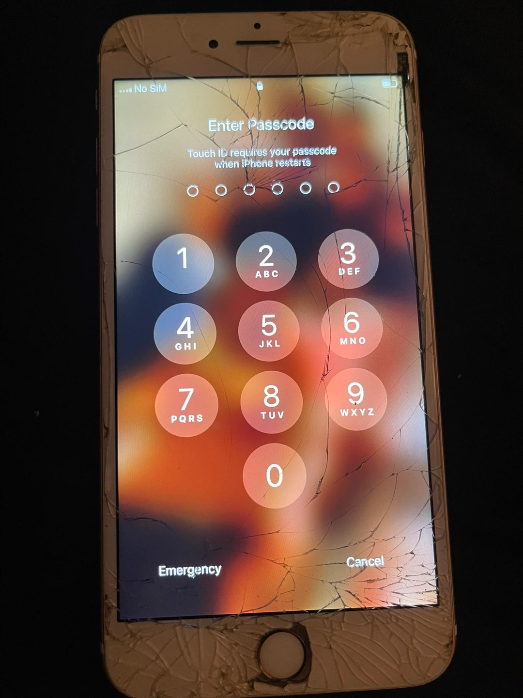 Apple iPhone 8 Plus (Rose Gold) - Cracked Screen - photo 3