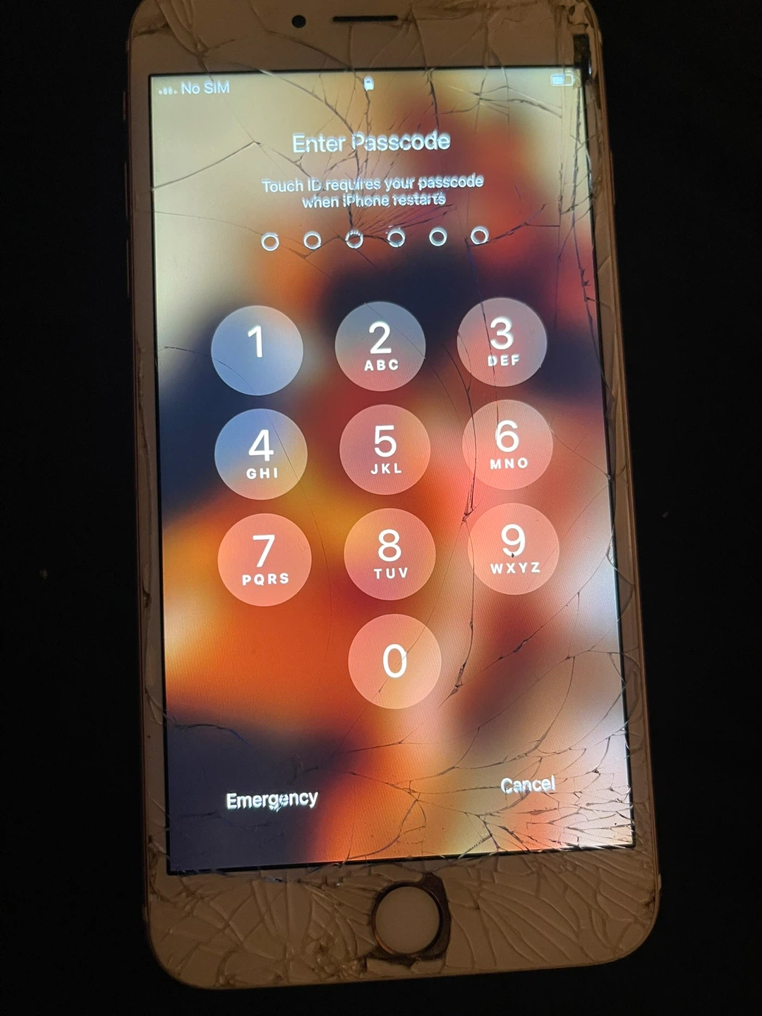 Apple iPhone 8 Plus (Rose Gold) - Cracked Screen - photo 2