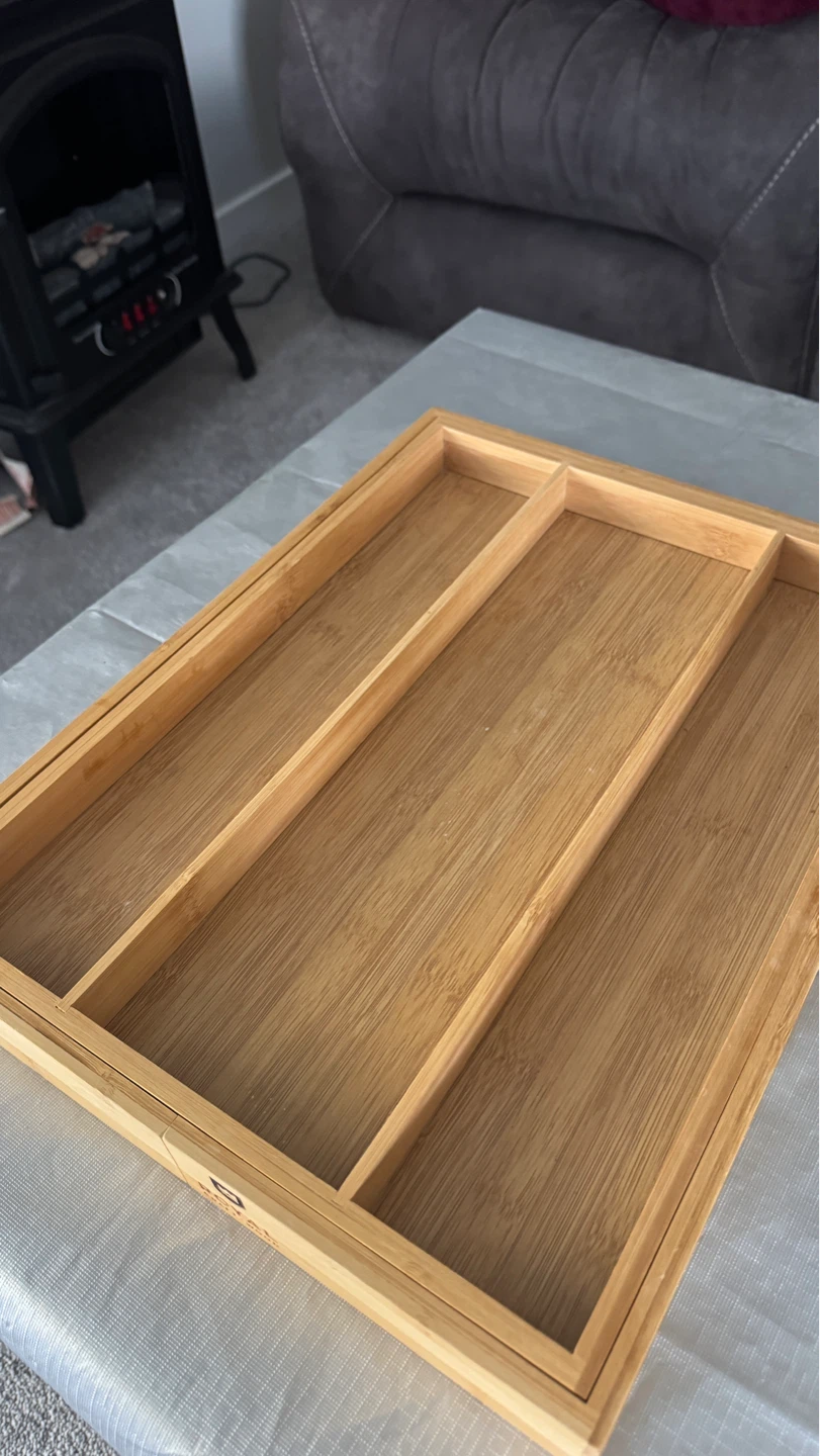 Royal Craft Wood Bamboo Cutlery Organizer - photo 3